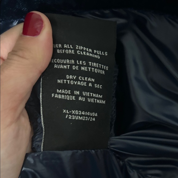 SAM. Midnight Blue velour Quilted Jacket - Picture 5 of 7